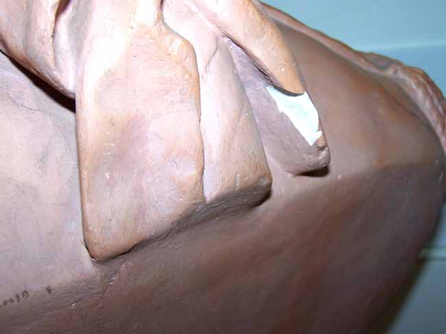 A fine and Rare 19th century Terracotta Bust of Capt. JOHN PAUL JONES — image 6